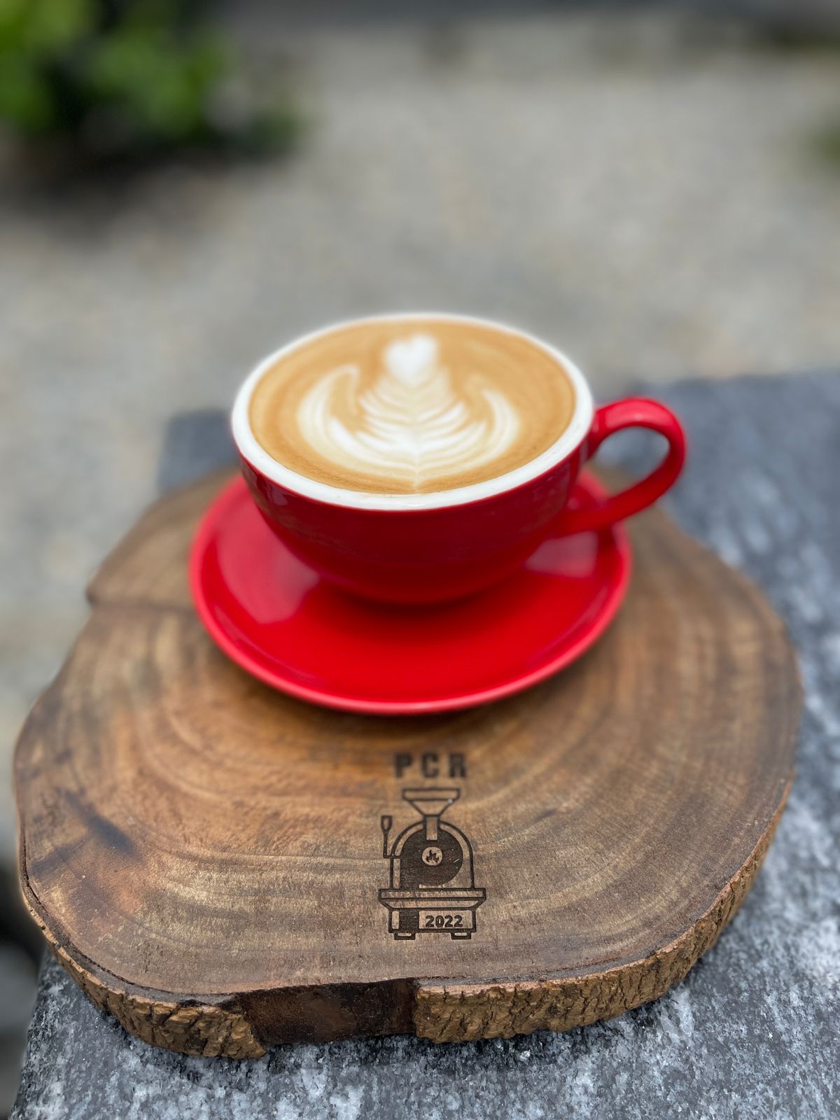 Happy customer enjoying coffee at Pokhara Coffee Roastery